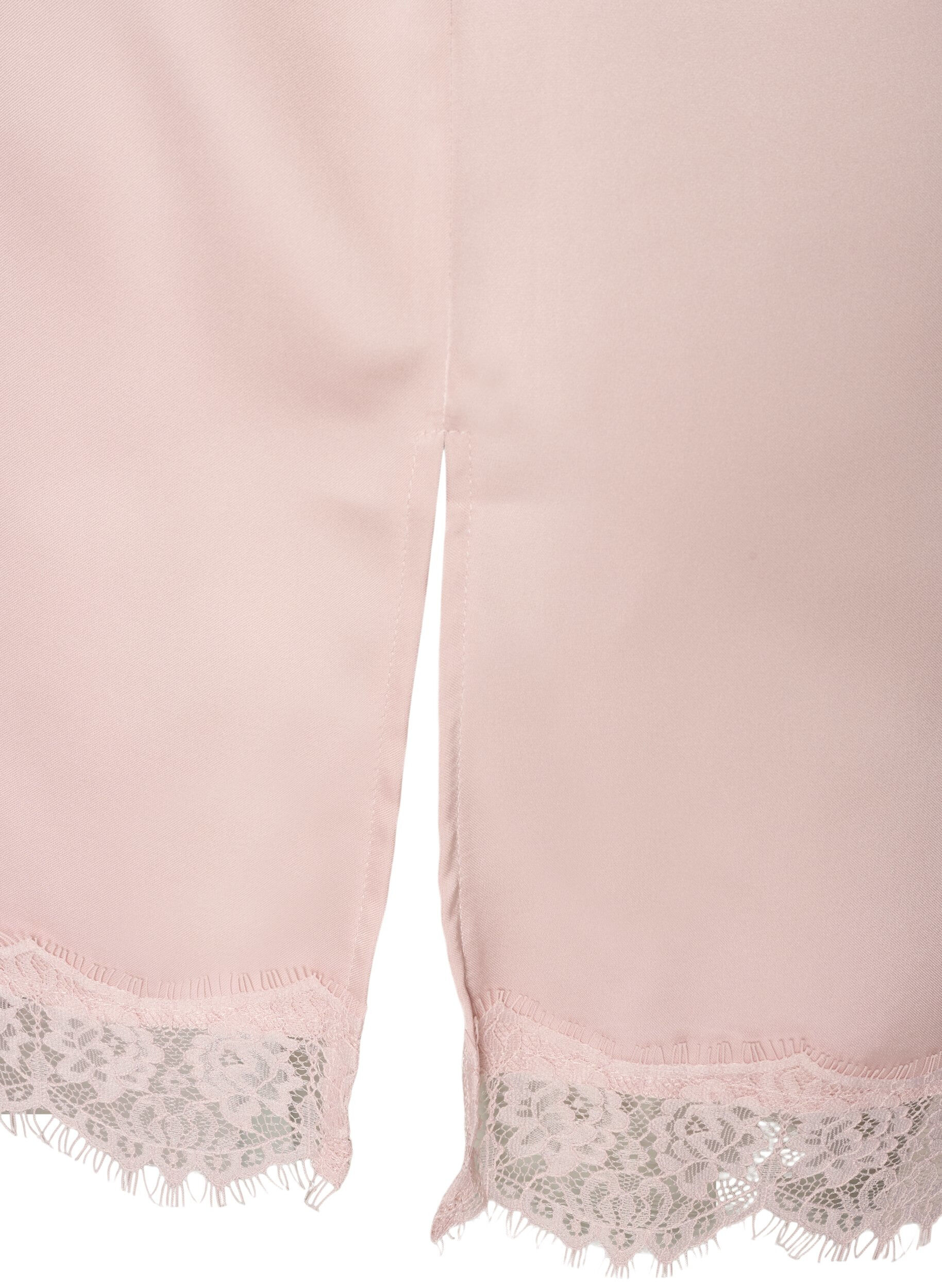 ZizziLanges Top aus Satin mit Spitzen, 9990, Packshot image number 3