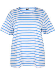 Gestreiftes T-Shirt aus biologischer Baumwolle, Marina Stripe, Packshot