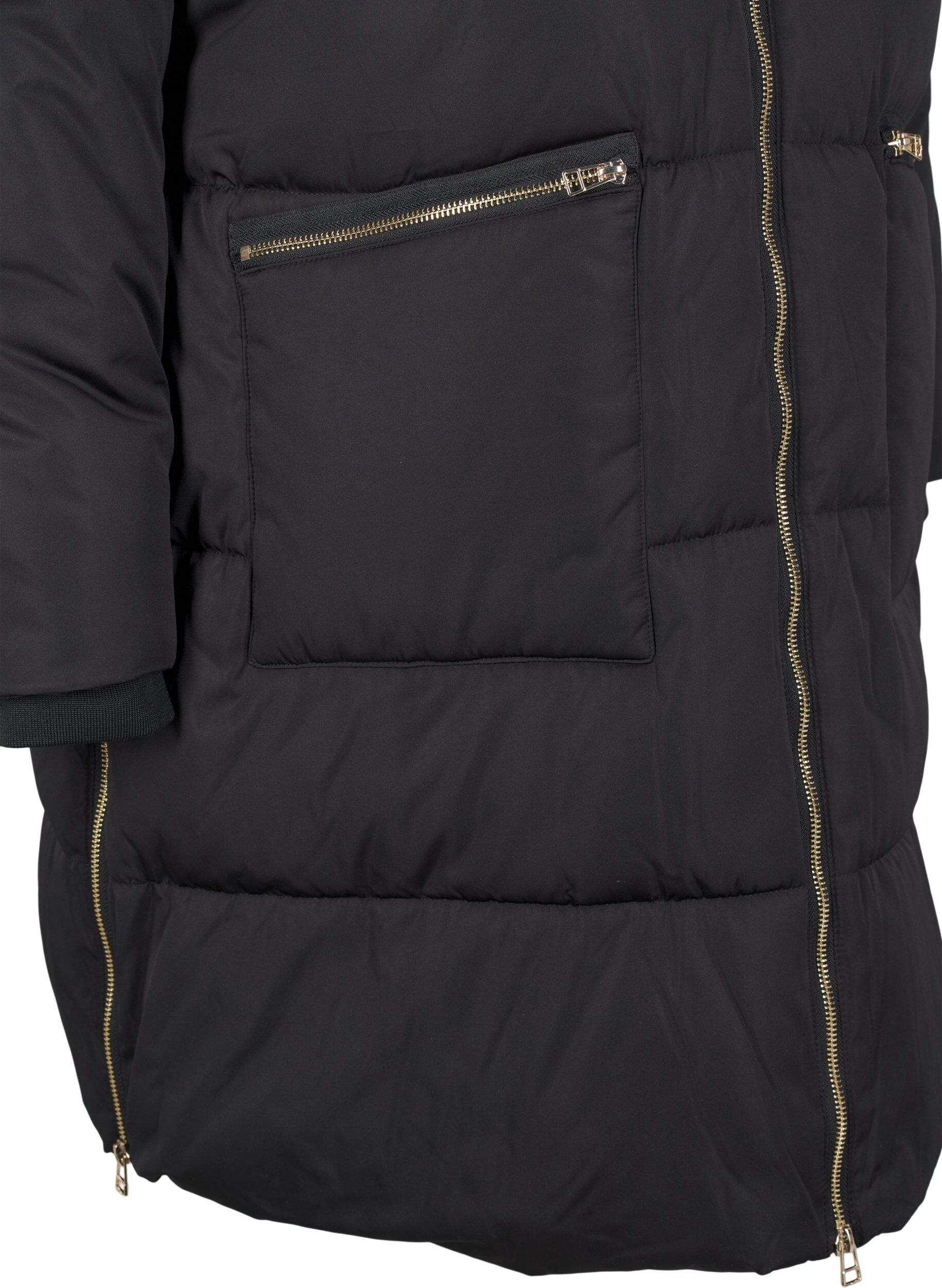 ZizziPufferjacke mit Kapuze, Schwarz, Packshot image number 2
