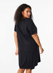 T-Shirt-Kleid aus Baumwolle, Black, Model image number 1