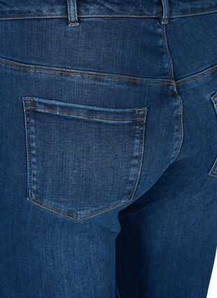 Hochtaillierte Amy Jeans mit Stretch-Technologie, Blue denim, Packshot image number 3