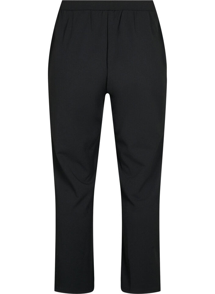 Hose in Straight Fit, Schwarz, Packshot image number 1