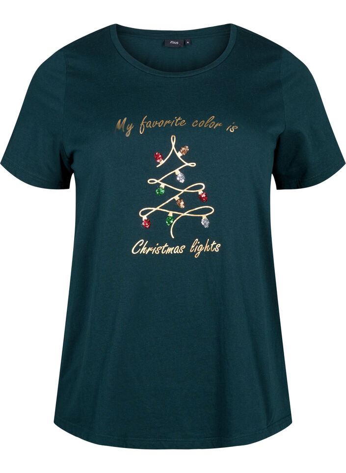 Weihnachtliche T-Shirts aus 100% Baumwolle, Scarab w. Tree, Packshot image number 0