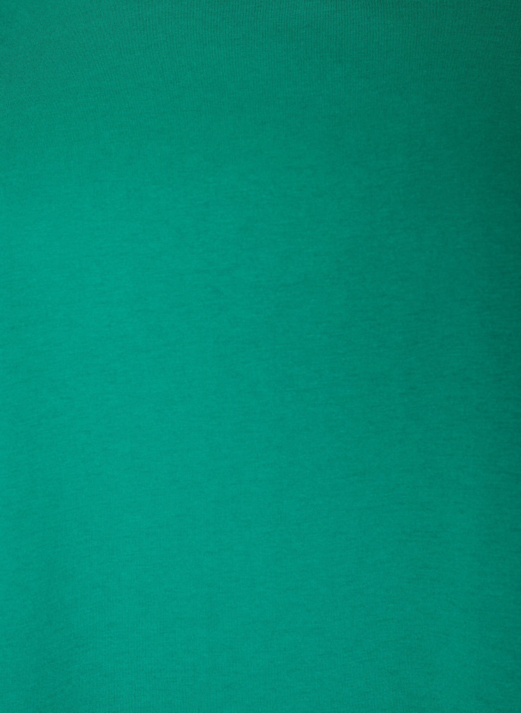 ZizziKurz&auml;rmeliges T-Shirt aus einer Baumwollmischung, Gr&uuml;n, Packshot image number 2