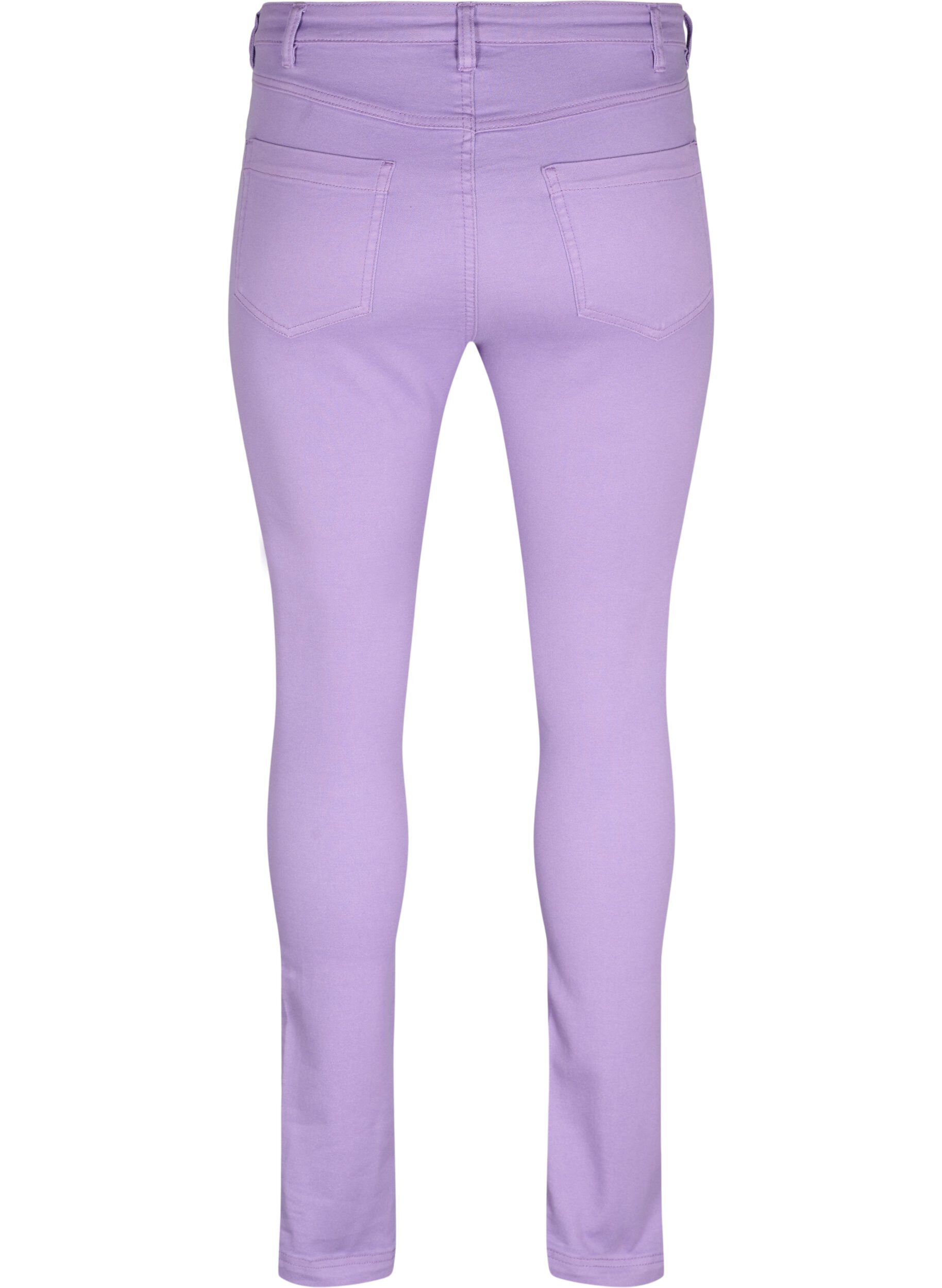 ZizziHochtaillierte Amy jeans in Super Slim Fit, Chalk Violet, Packshot image number 1