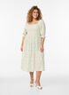 Gebl&uuml;mtes Sommerkleid aus Viskose, Wei&szlig;, Model image number 0