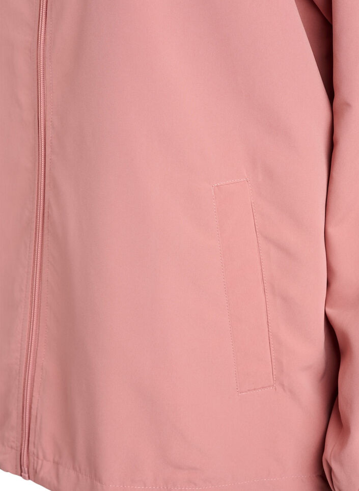 Leichte Jacke mit Kapuze und Rei&szlig;verschluss, Rot, Packshot image number 3