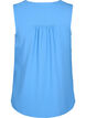 &Auml;rmelloses Oberteil mit Faltendetails, Blau, Packshot image number 1