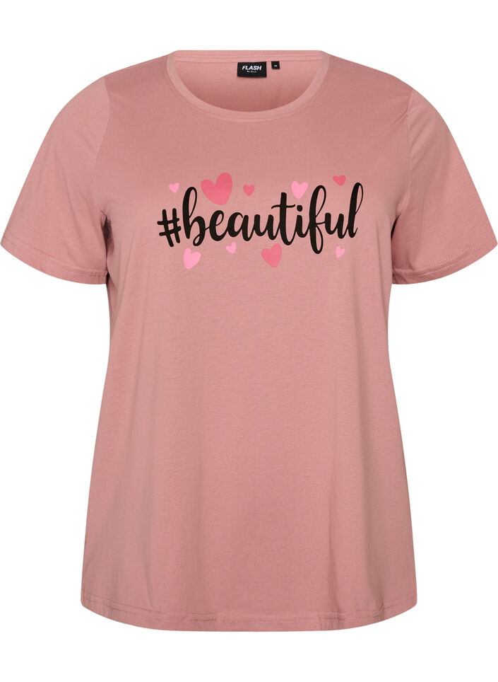 T-Shirt mit Print, Rot, Packshot image number 0