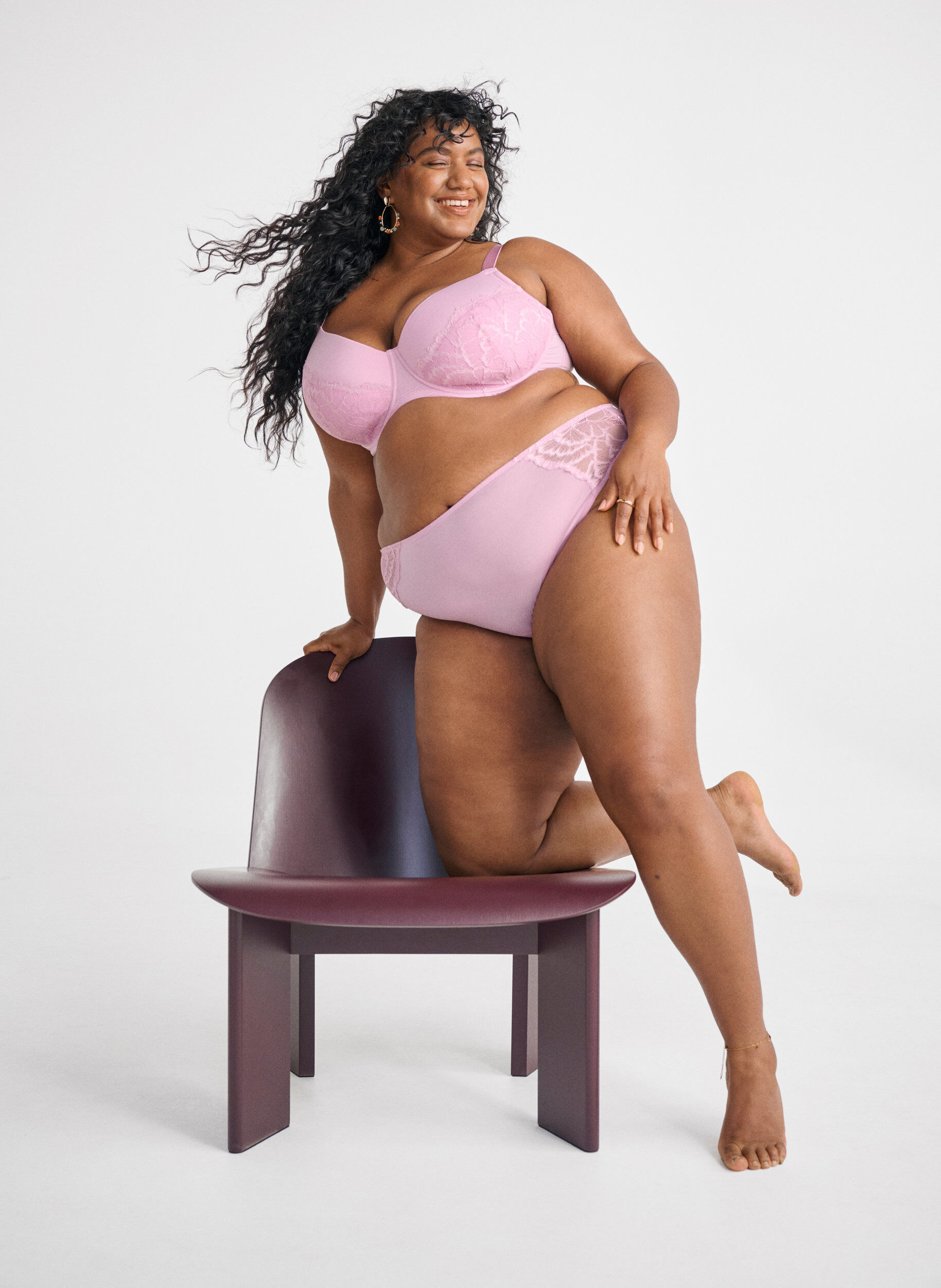 ZizziString aus Spitze und Mikrofaser, Rot, Image image number 0