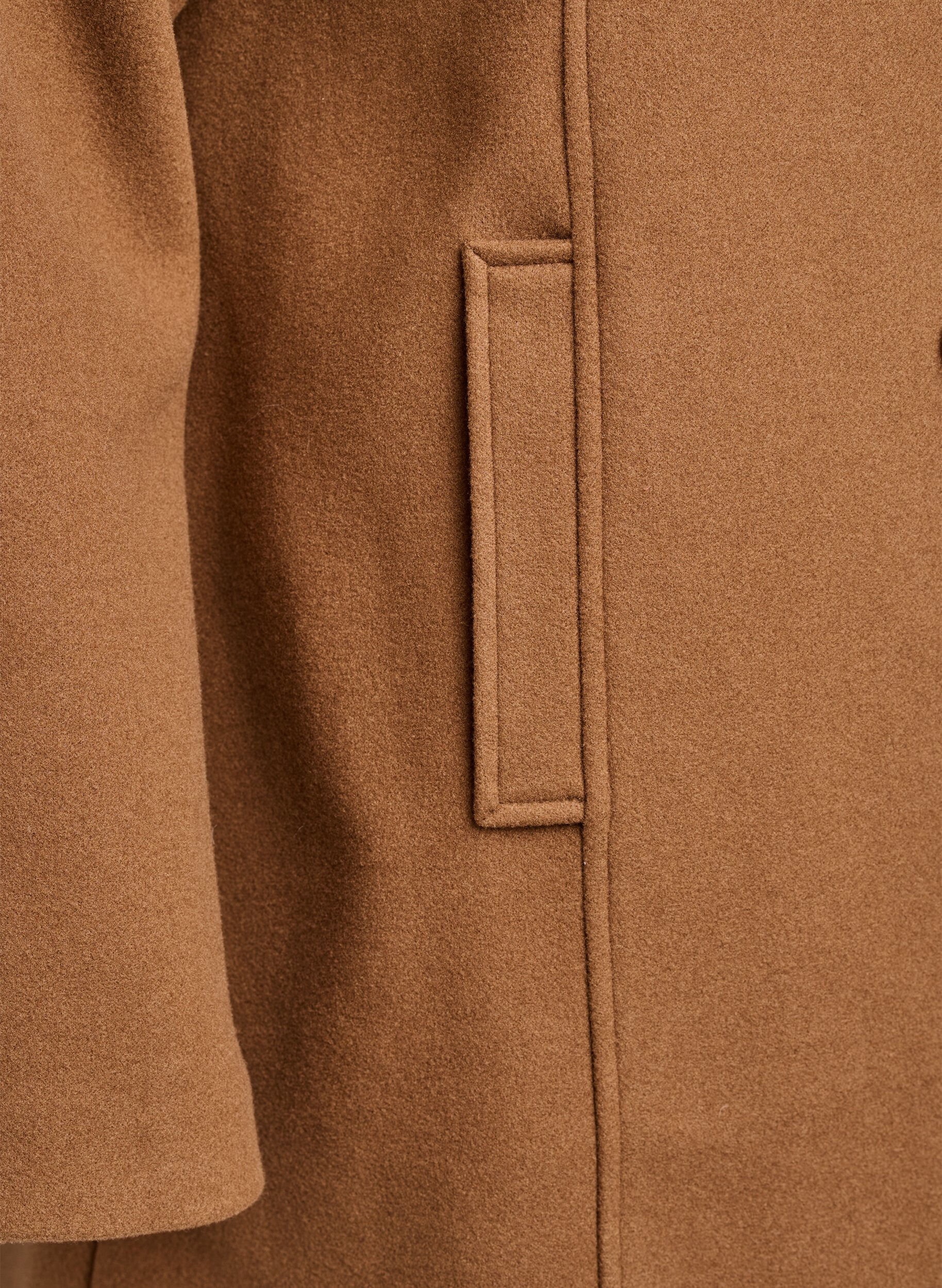 ZizziKurzmantel in A-Linie, Braun, Packshot image number 3