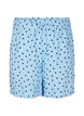Shorts aus Baumwoll-Musselin mit Herzen, Blau, Packshot image number 0