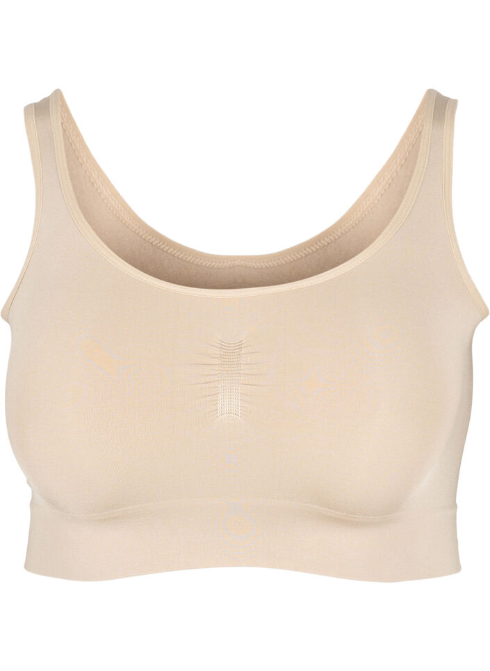 Weicher BH ohne Wattierung., Beige, Packshot image number 0