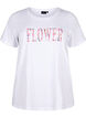 Baumwoll-T-Shirt mit Textaufdruck, B. White w. Flower, Packshot image number 0