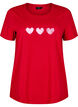 Baumwoll-T-Shirt mit Motiv, Salsa w. Hearts, Packshot image number 0