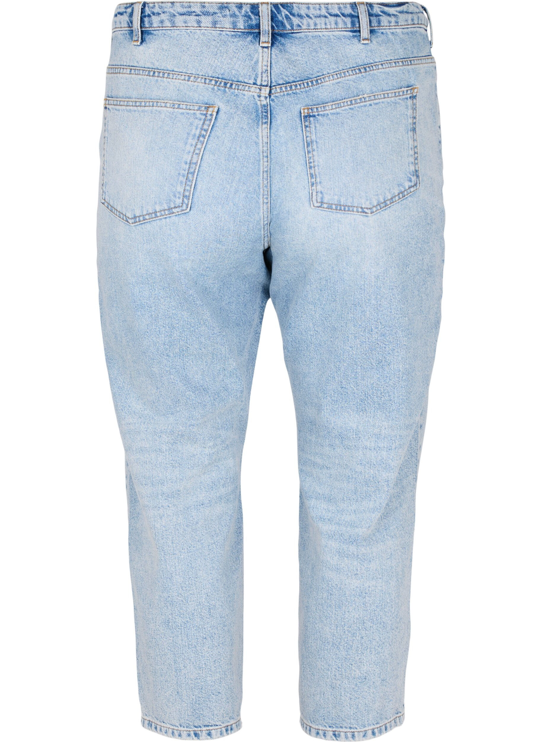 ZizziCropped Vera Jeans mit Nieten, Light blue denim, Packshot image number 1