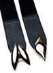 Elastischer Taillengürtel mit goldfarbener Schnalle, Black w. Gold Buckle, Packshot image number 2