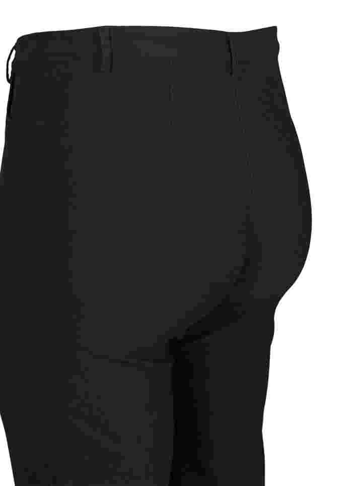 Regular Fit-Hose mit hoher Taille, Black, Packshot image number 3