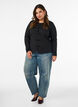 Figurbetonter Cardigan mit Knotenverschl&uuml;ssen, Schwarz, Model image number 1