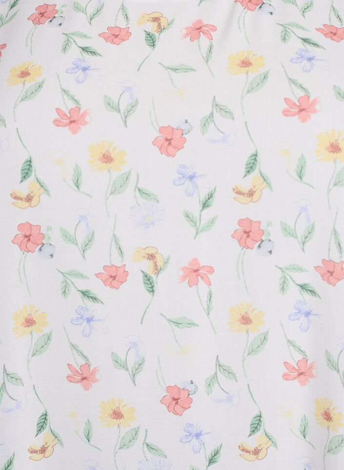 Kleid aus Viskose mit Schnittlinie, Wei&szlig;, Packshot image number 2