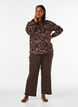 Hoodie mit All-over-Print, Braun, Model image number 1