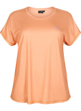 Kurzärmeliges Trainings-T-Shirt, Apricot Nectar, Packshot image number 0