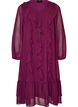 Partykleid mit R&uuml;schendetails und V-Ausschnitt, Rot, Packshot image number 0
