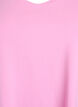 Einfarbiges Basic-T-Shirt aus Baumwolle, Pink, Packshot image number 2