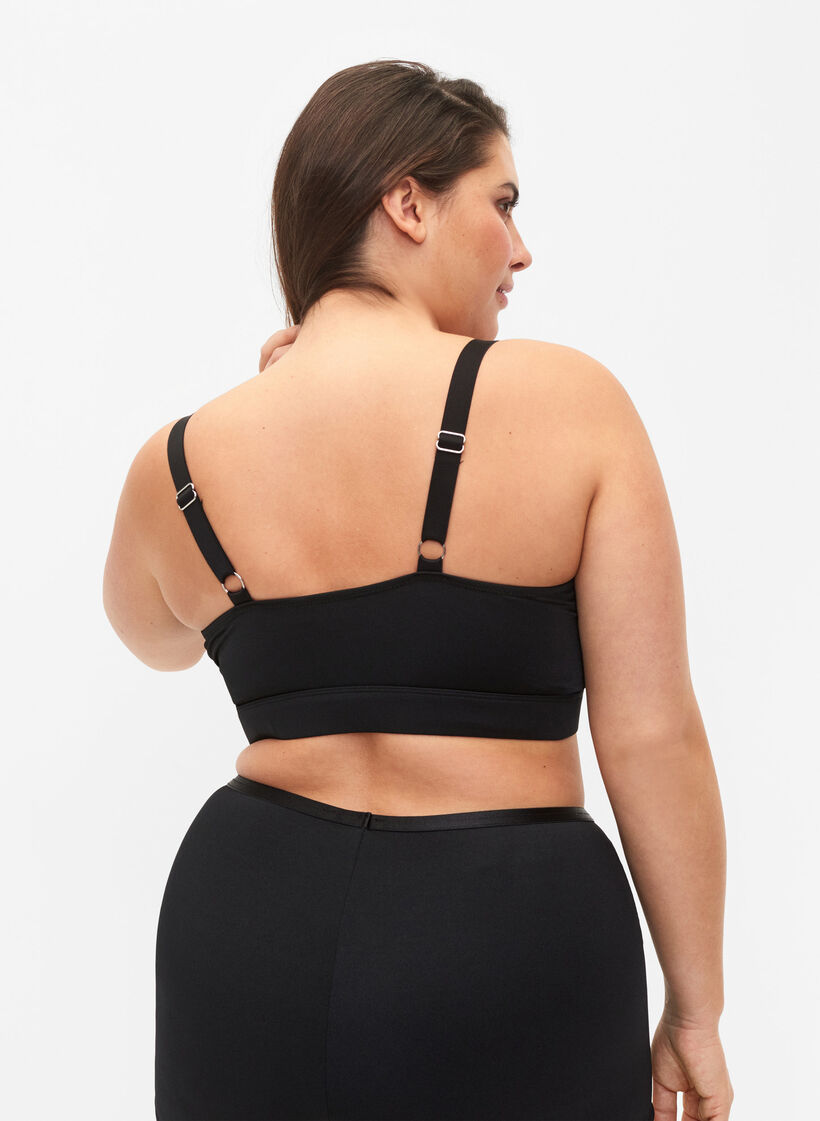 Bikinioberteil mit herausnehmbaren Einsätzen, Black, Model image number 1