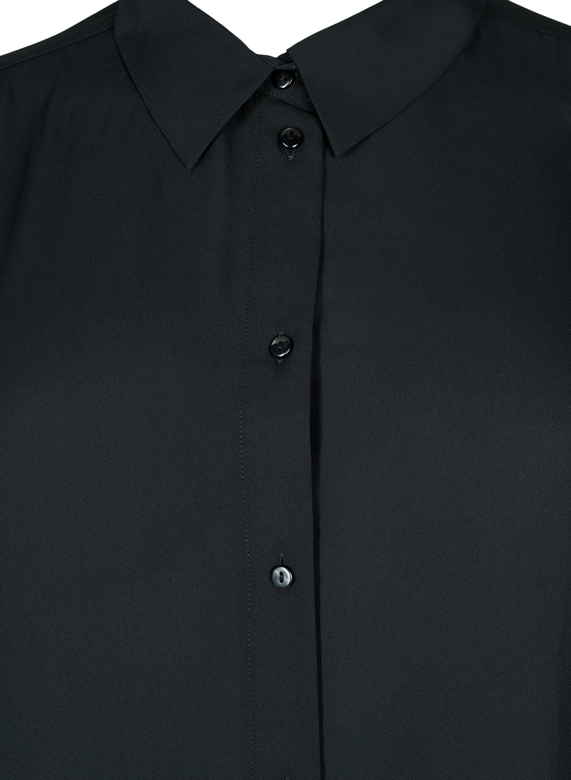 ZizziKlassische Bluse mit langen &Auml;rmeln, Black, Packshot image number 2