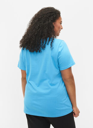 2er-Pack basic T-Shirts aus Baumwolle, Bonnie Blue/Black, Model image number 1