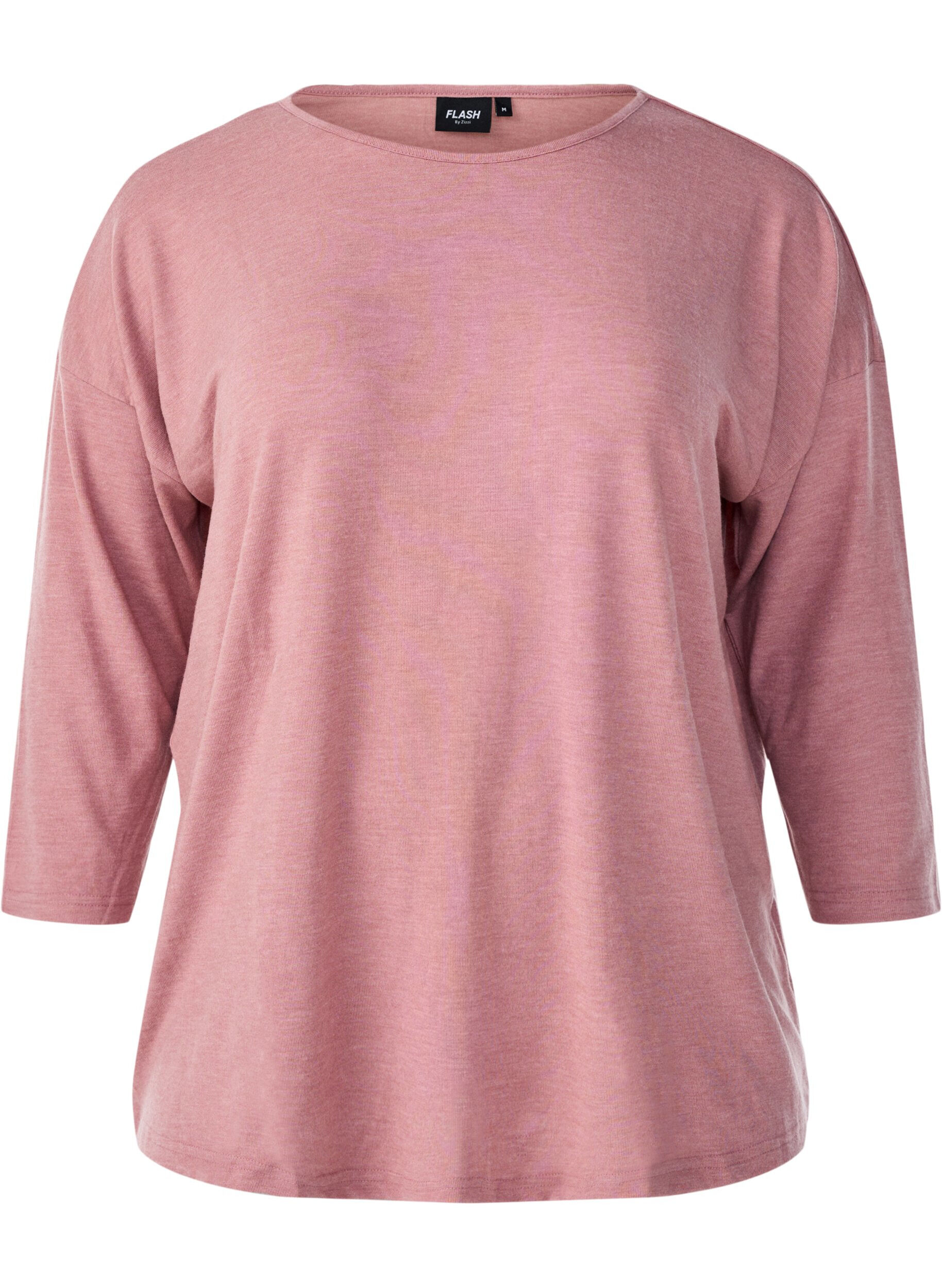 ZizziBluse aus Jersey mit 3/4-&Auml;rmeln, Rot, Packshot image number 0