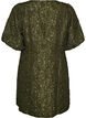 Kleid aus Jacquard mit Puff&auml;rmeln und A-Linie, Gr&uuml;n, Packshot image number 1