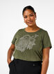 Baumwoll-T-Shirt mit Strass-Motiv, Thyme w. Rhinestones, Model image number 0