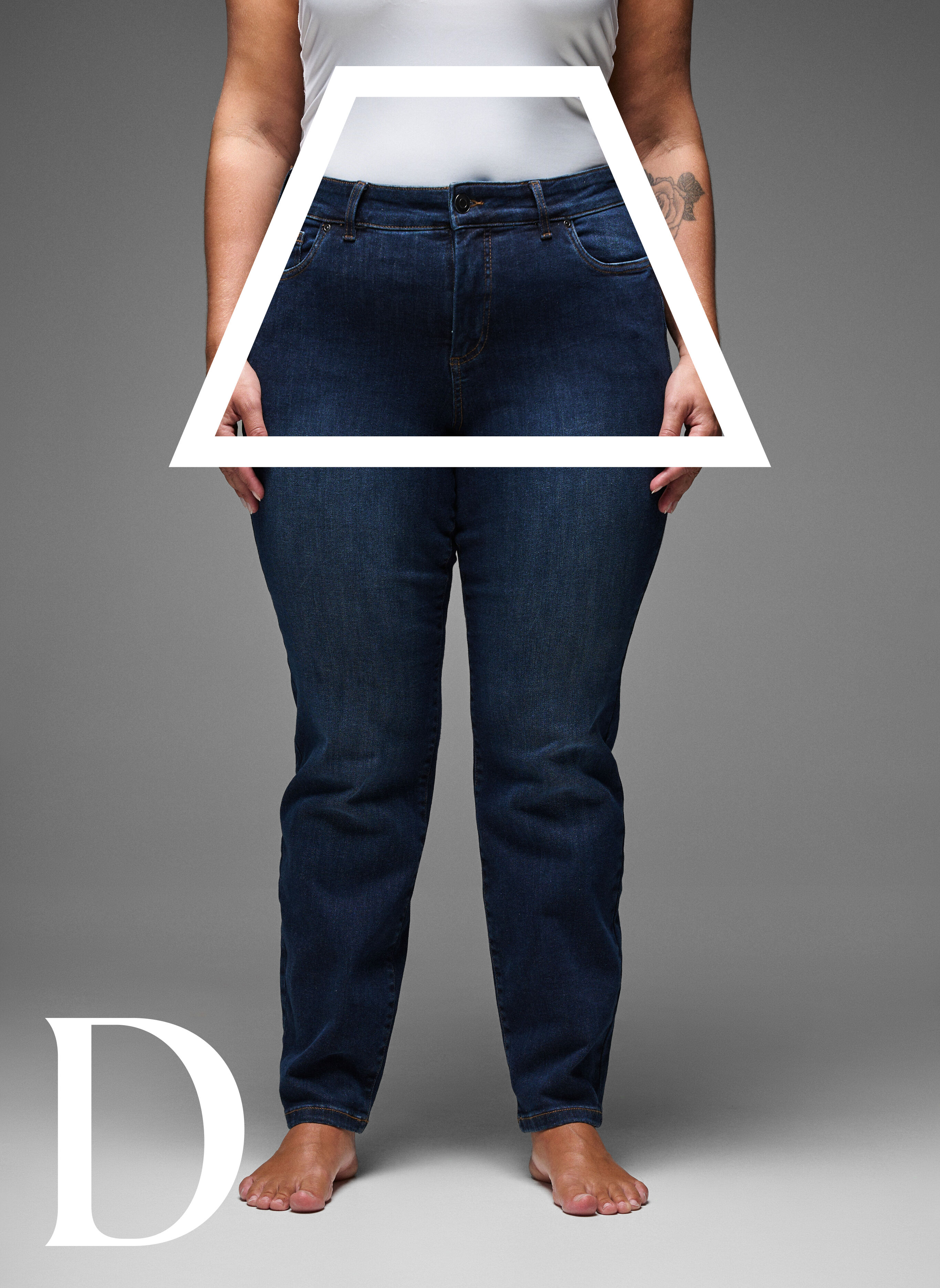 ZizziSlim fit Jeans mit normaler Taille, Dark Blue, Model image number 3