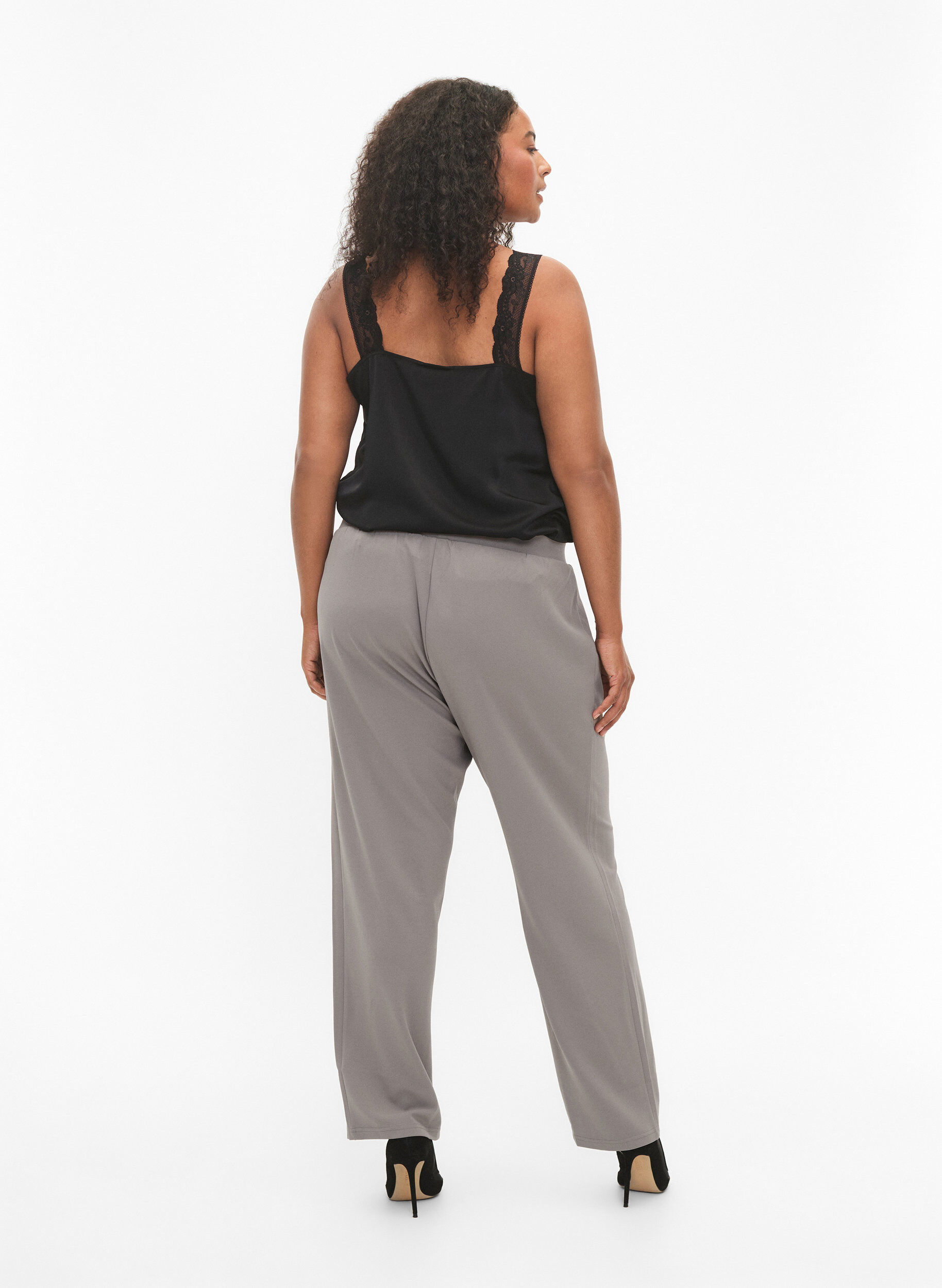 ZizziHose mit gerader Passform, Beige, Model image number 1