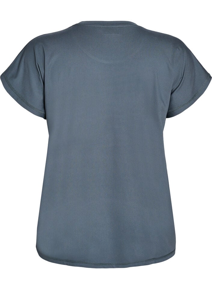 Einfarbiges Trainings-T-Shirt, Gr&uuml;n, Packshot image number 1