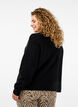 Strickjacke aus Grobstrick mit Schleifenbändern, Black Comb, Model image number 1