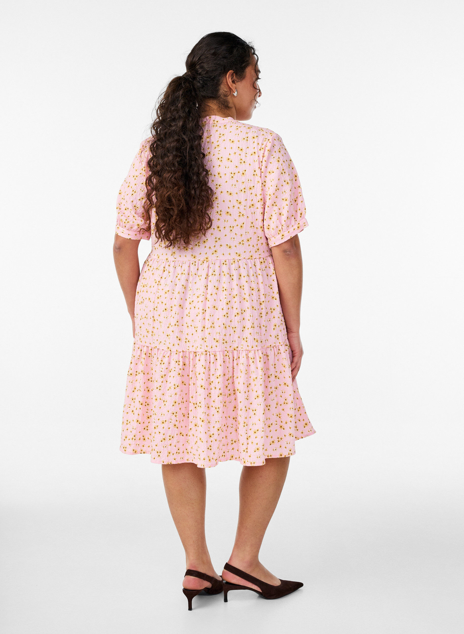 ZizziKurzes A-Linien-Kleid, Rot, Model image number 2