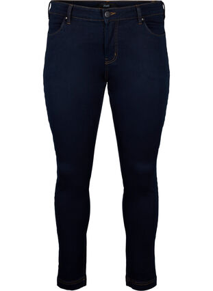 Viona Jeans mit normaler Taille, Unwashed, Packshot image number 0