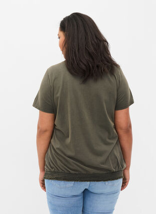 T-Shirt aus Bio-Baumwolle mit Smock, Ivy Acid Eagle AS S, Model image number 1