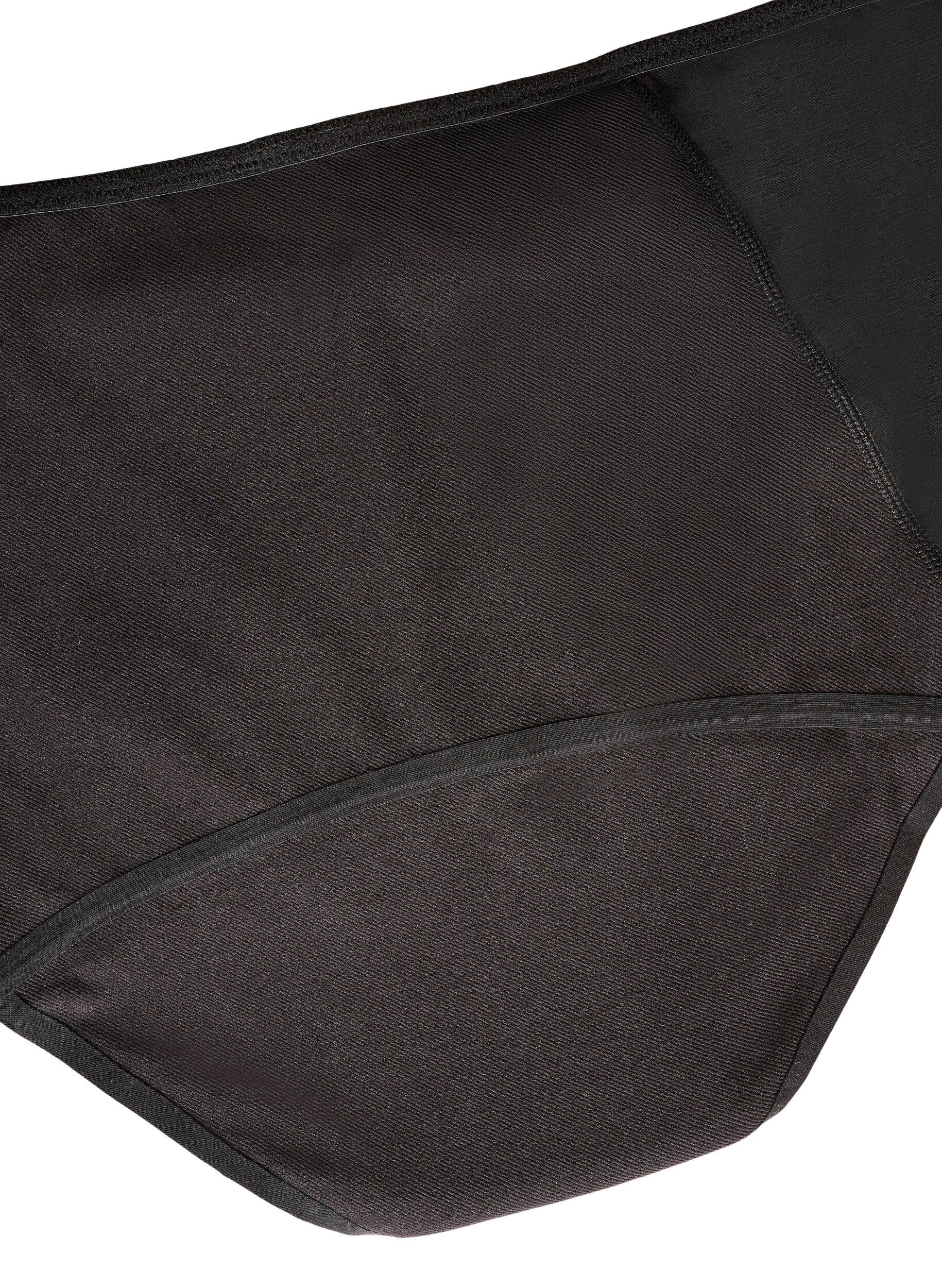 ZizziHoch taillierter Periodenslip aus Baumwolle f&uuml;r die Nacht, Schwarz, Packshot image number 4