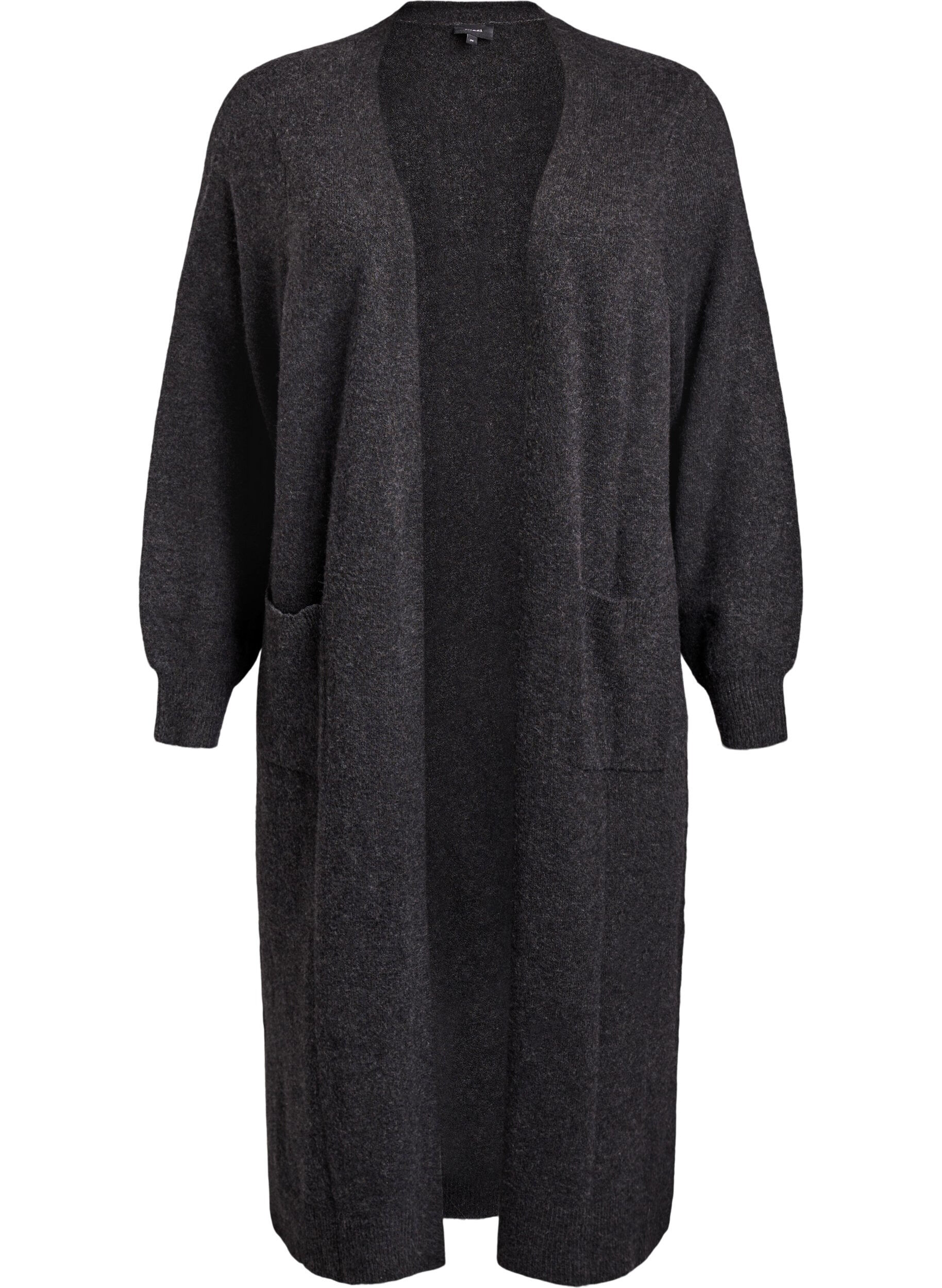 Lange Strickjacke mit Taschen