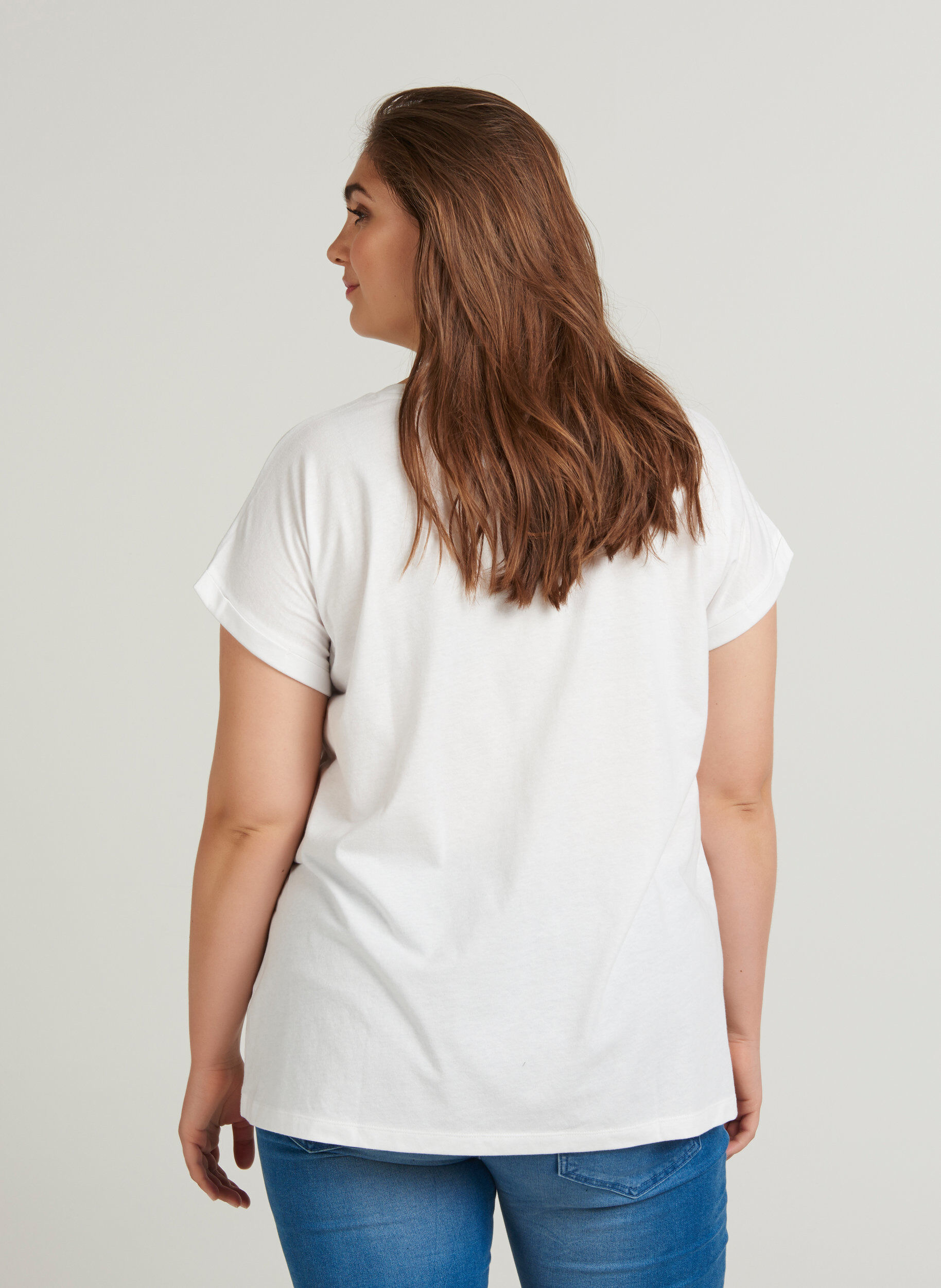 ZizziT-Shirt, Bright White, Model image number 1