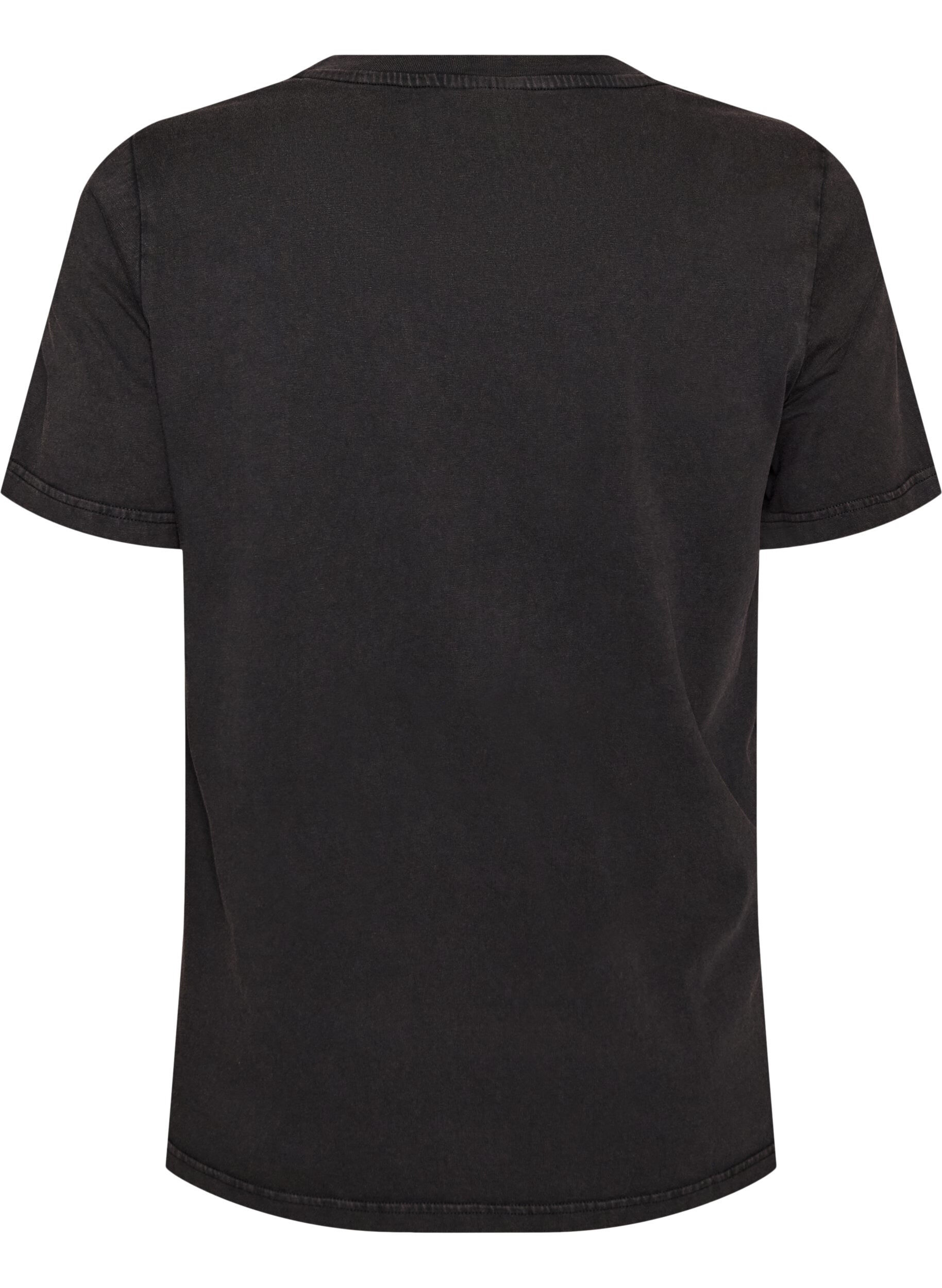 ZizziT-Shirt aus Bio-Baumwolle mit Print, Grau, Packshot image number 1