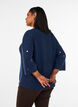 Pullover mit Herzen und 3/4-&Auml;rmeln, Blau, Model image number 2