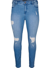 Amy-Jeans mit superschmaler Passform und gerippten Details