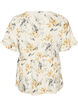 Bluse aus Leinen und Viskose mit V-Ausschnitt und Knopfverschluss, Wei&szlig;, Packshot image number 1