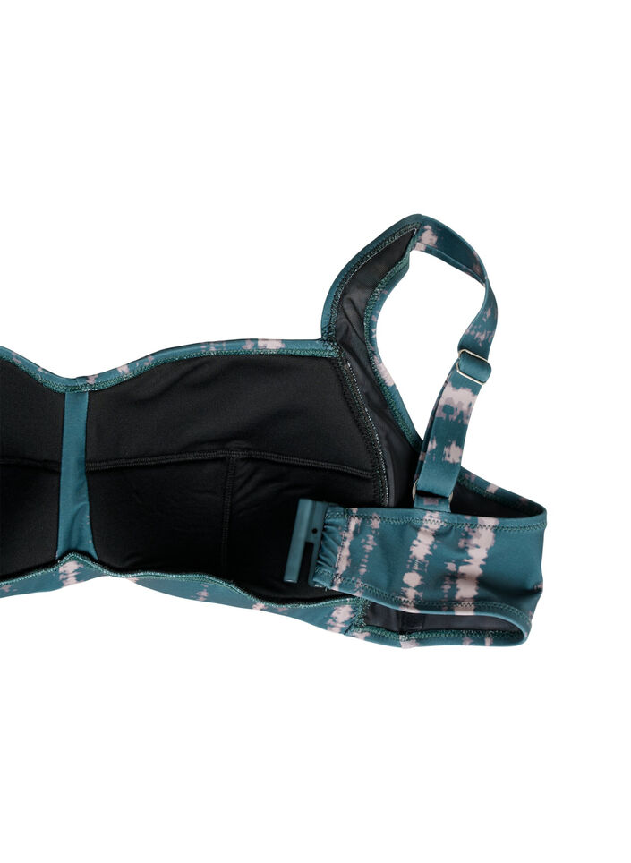 Bedrucktes Bikini-Top, Tie Dye AOP, Packshot image number 3