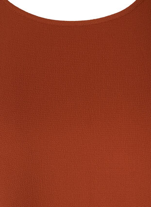 Bluse mit kurzen Ärmeln und Rundhalsausschnitt, Arabian Spice, Packshot image number 2